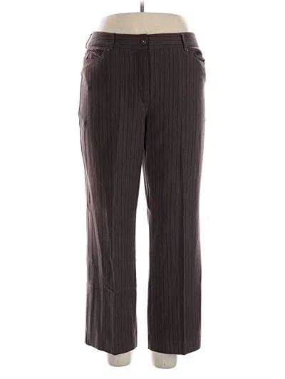 Pre-owned Rafaella Dress Pants In Brown
