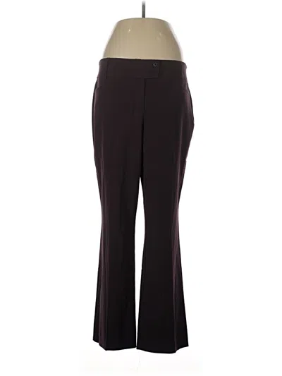 Pre-owned Rafaella Dress Pants In Burgundy