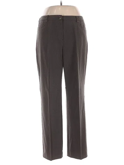 Pre-owned Rafaella Dress Pants In Gray
