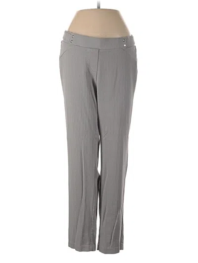 Pre-owned Rafaella Dress Pants In Gray