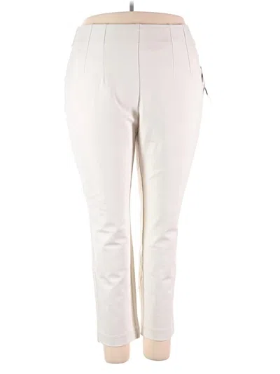 Pre-owned Rafaella Dress Pants In Ivory
