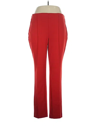 Pre-owned Rafaella Dress Pants In Red