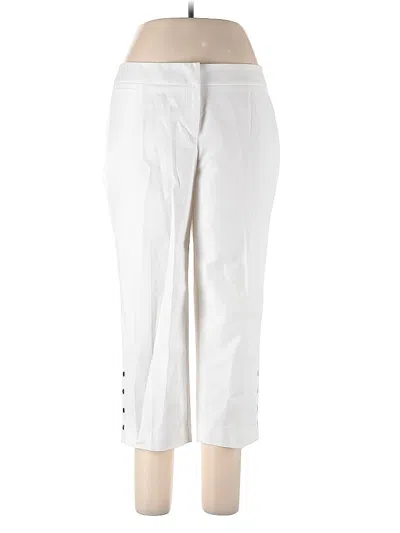Pre-owned Rafaella Dress Pants In White