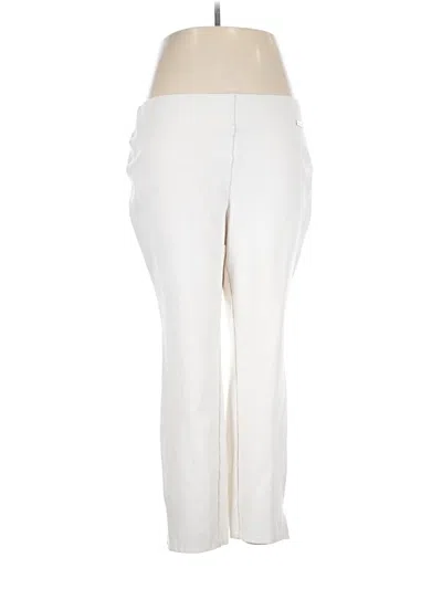 Pre-owned Rafaella Dress Pants In White