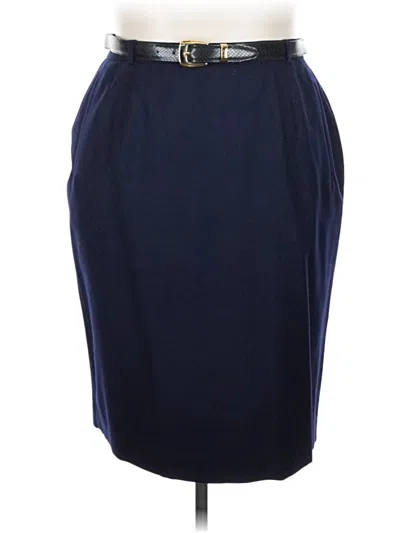 Pre-owned Rafaella Formal Skirt In Blue