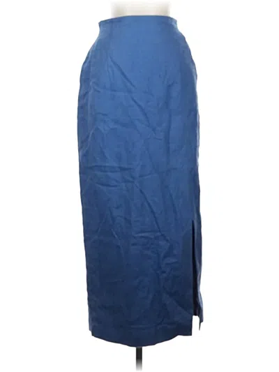 Pre-owned Rafaella Formal Skirt In Blue