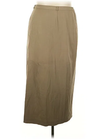 Pre-owned Rafaella Formal Skirt In Brown