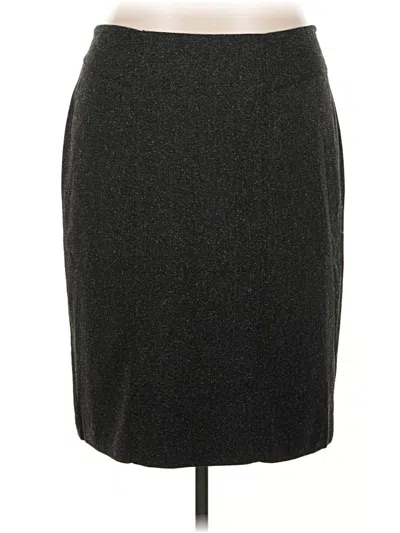 Pre-owned Rafaella Formal Skirt In Gray