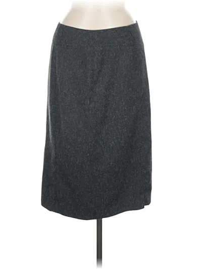 Pre-owned Rafaella Formal Skirt In Gray