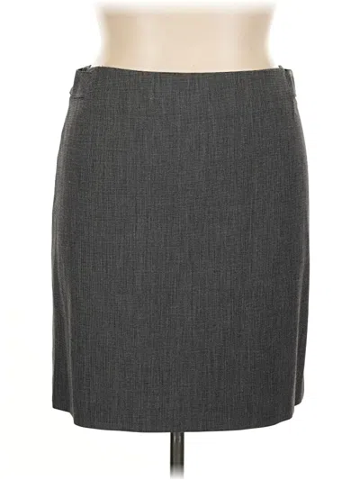 Pre-owned Rafaella Formal Skirt In Gray