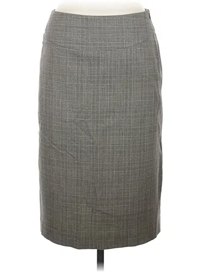 Pre-owned Rafaella Formal Skirt In Gray