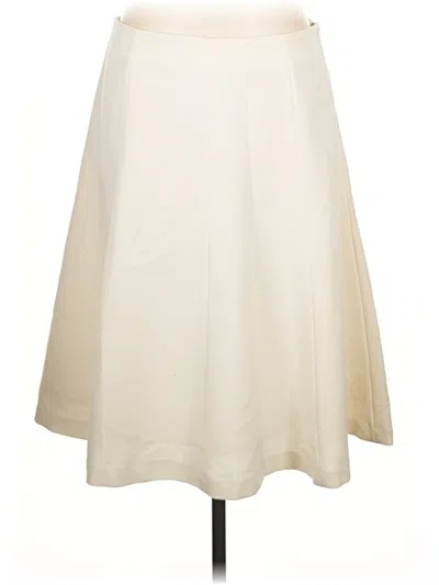Pre-owned Rafaella Formal Skirt In Ivory