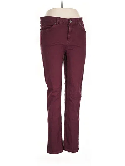 Pre-owned Rafaella Jeans In Burgundy