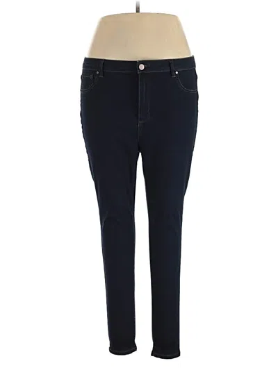 Pre-owned Rafaella Jeggings In Blue