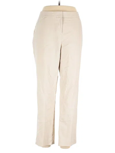 Pre-owned Rafaella Khaki Pant In Brown