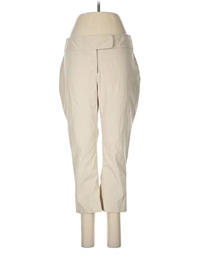 Pre-owned Rafaella Khaki Pant In Ivory