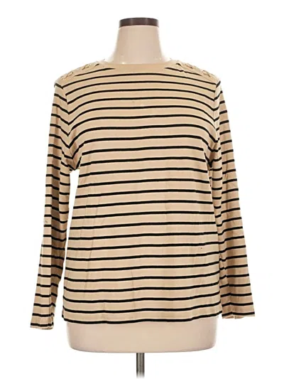Pre-owned Rafaella Long Sleeve T-shirt In Gold