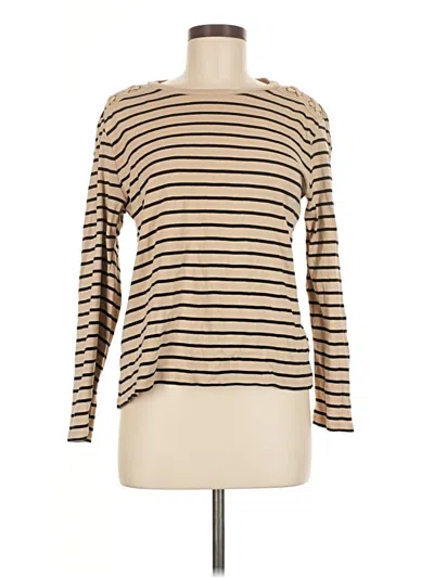 Pre-owned Rafaella Long Sleeve Turtleneck In Brown