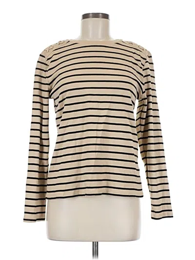 Pre-owned Rafaella Long Sleeve Turtleneck In Gold