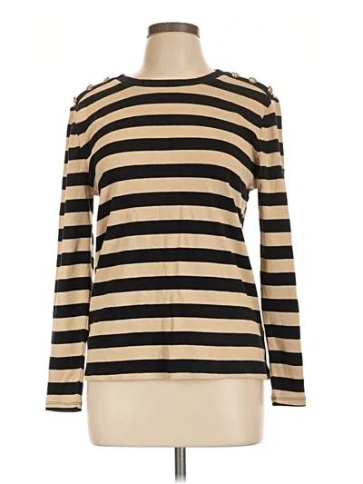 Pre-owned Rafaella Long Sleeve Turtleneck In Gold