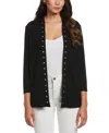 Rafaella Petite Cardigan Crew Neck Sweater