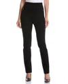 Rafaella Petite Ponte Slim Leg Pants In Black