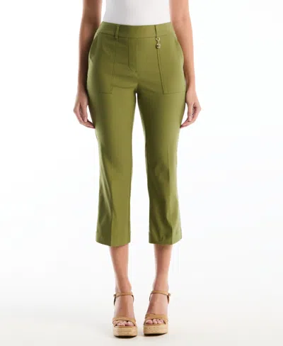 Rafaella Petite Porkchop Pocket Kick Flare Pants In Multi