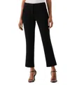 Rafaella Petite Classic Fit Clean Straight Leg Ankle Pants In Black