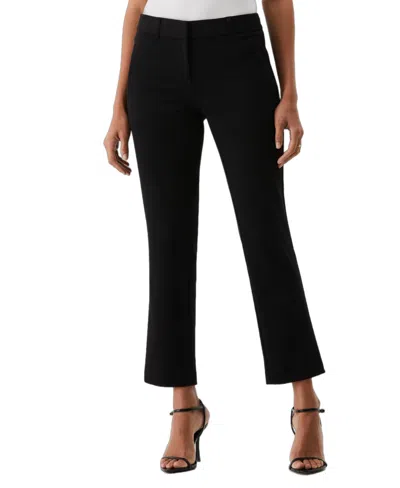 Rafaella Petite Straight Leg Ankle Pants In Black