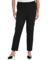 Rafaella Plus Size Ankle Straight Pants In Black