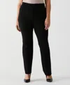 Rafaella Plus Size Pull-on Pant With Zip Detail In Black