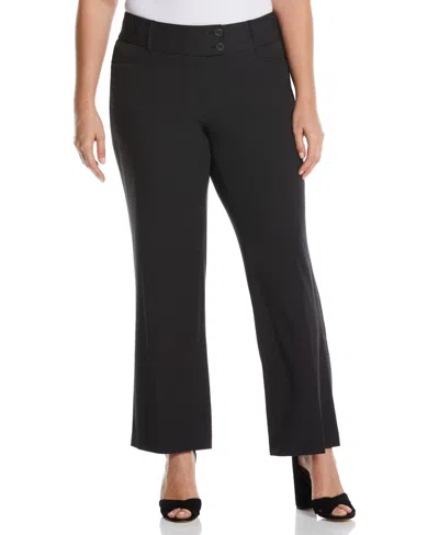 Rafaella Plus Size Curvy Fit Bootcut Pant In Graphite