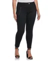 Rafaella Plus Size Pull-on Pant With Zip Detail In Black