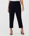 Rafaella Plus Size Easy Pull On Pants In Navy