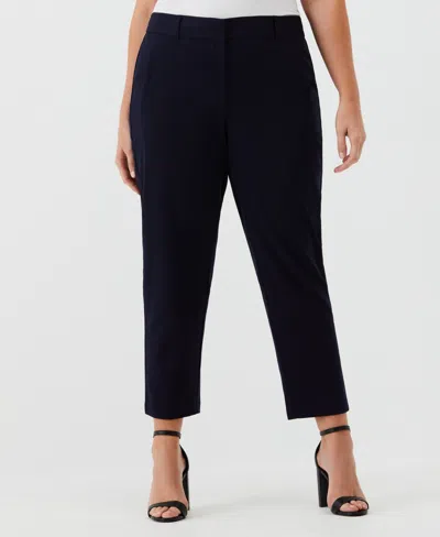 RAFAELLA PLUS SIZE STRAIGHT LEG ANKLE PANTS