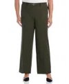 Rafaella Plus Size Wide-leg Pull-on Mid-rise Pants In Green