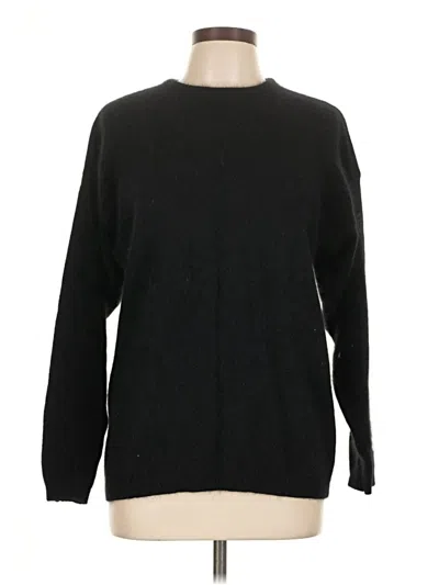 Pre-owned Rafaella Pullover Sweater In Black