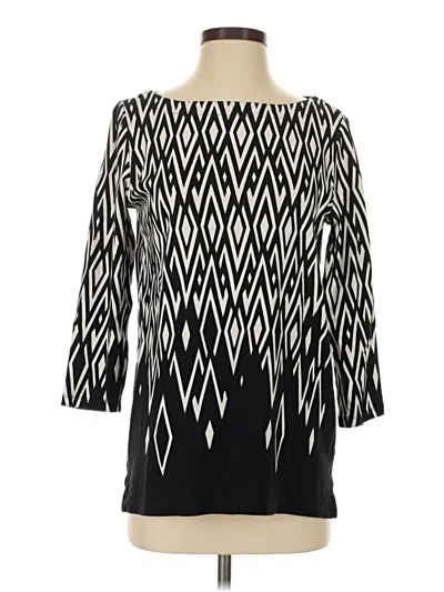 Pre-owned Rafaella Pullover Sweater In Black