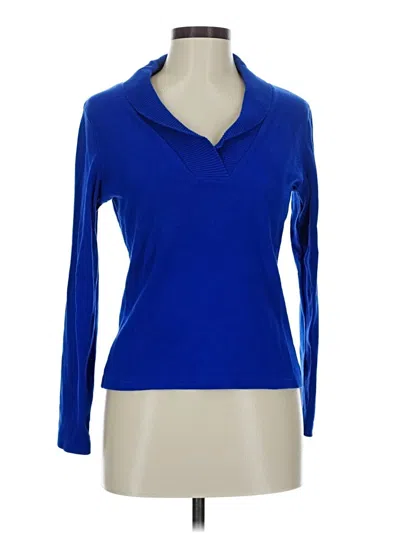Pre-owned Rafaella Pullover Sweater In Blue