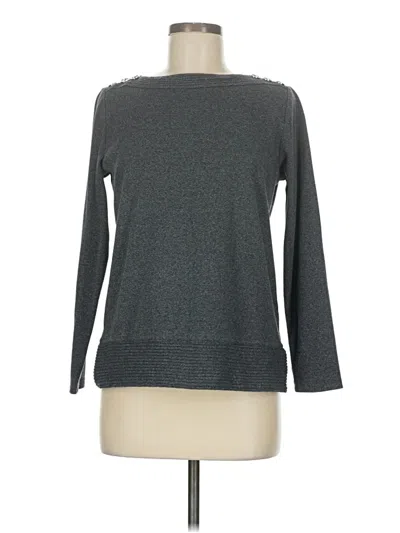 Pre-owned Rafaella Pullover Sweater In Gray
