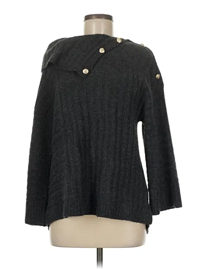 Pre-owned Rafaella Pullover Sweater In Gray