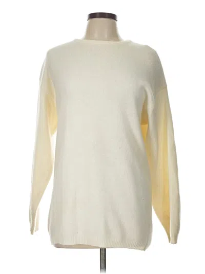 Pre-owned Rafaella Pullover Sweater In Ivory
