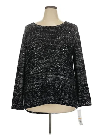 Rafaella Pullover Sweater In Silver