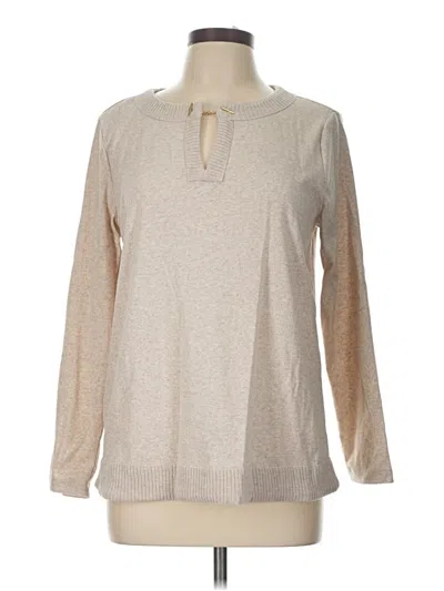 Pre-owned Rafaella Pullover Sweater In Tan
