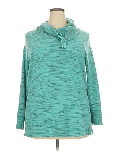 Pre-owned Rafaella Pullover Sweater In Teal