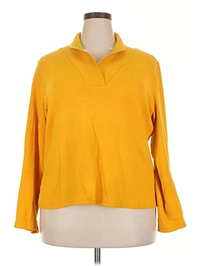 Pre-owned Rafaella Pullover Sweater In Yellow