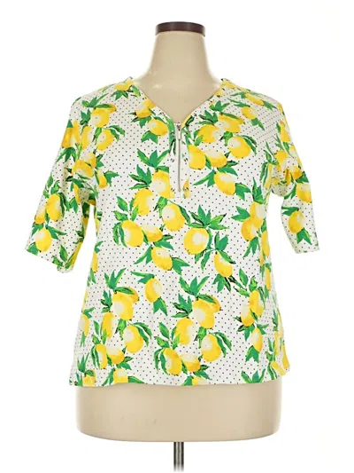 Rafaella Short Sleeve Polo Shirt In Multi