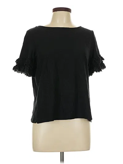 Pre-owned Rafaella Short Sleeve T-shirt In Black