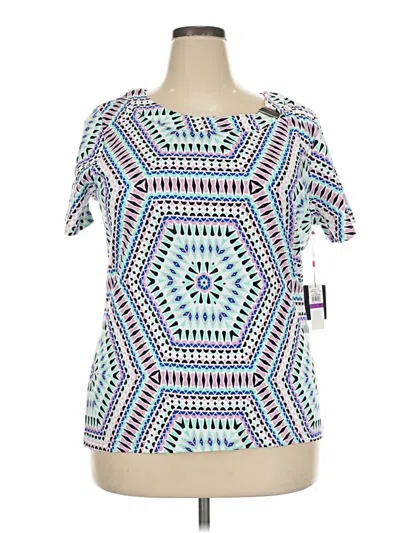 Pre-owned Rafaella Short Sleeve T-shirt In Blue