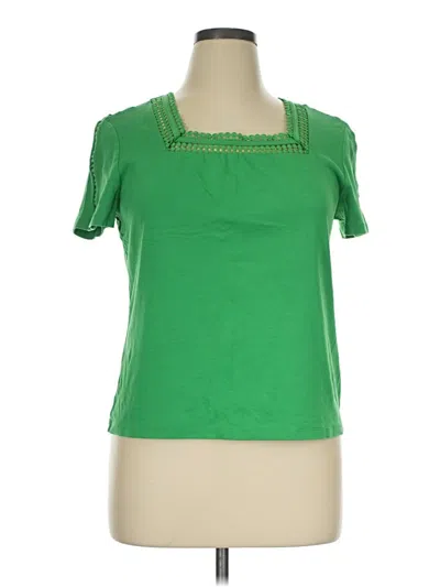 Pre-owned Rafaella Short Sleeve T-shirt In Green